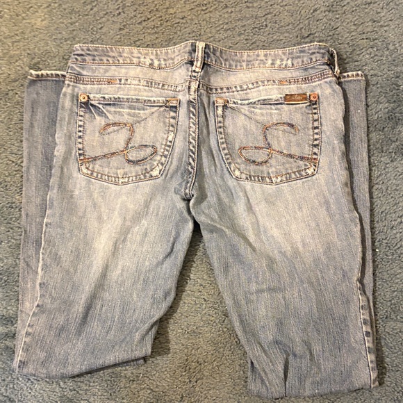 Silver Jeans Light Blue Straight Leg Women's Jeans - Picture 3 of 4